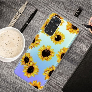 Hoesje voor Xiaomi Redmi Note 11 Pro / 11 Pro 5G Anti-fall Zonnebloem