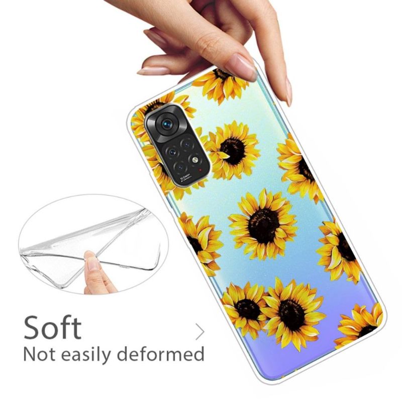 Hoesje voor Xiaomi Redmi Note 11 Pro / 11 Pro 5G Anti-fall Zonnebloem