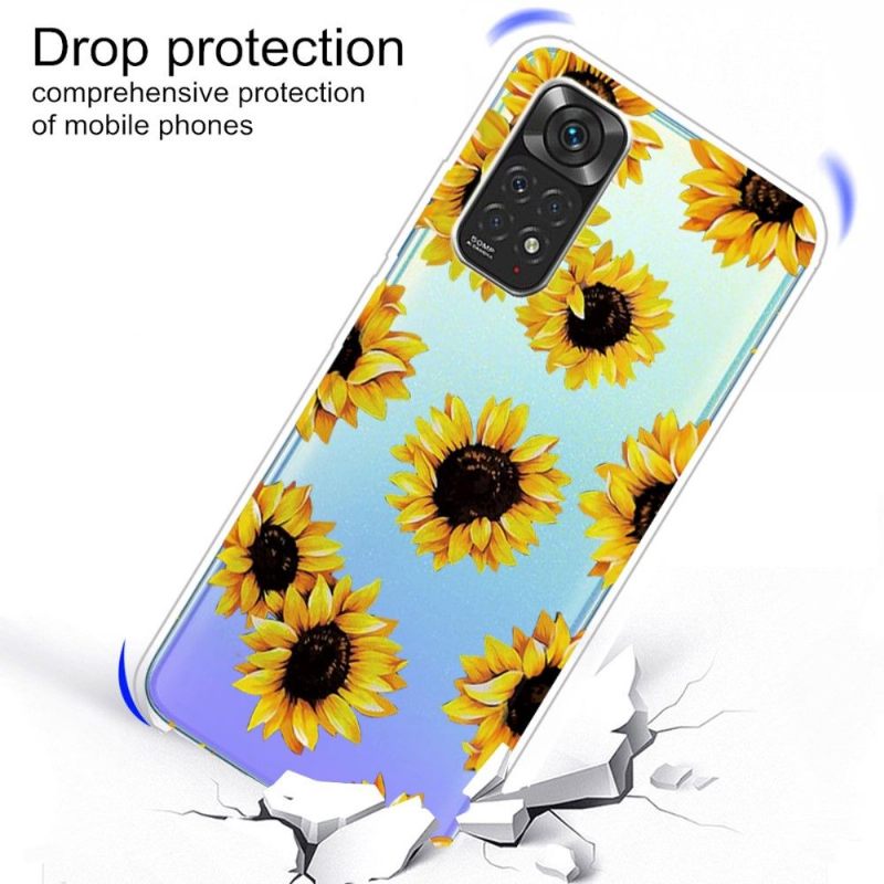 Hoesje voor Xiaomi Redmi Note 11 Pro / 11 Pro 5G Anti-fall Zonnebloem