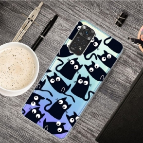 Hoesje voor Xiaomi Redmi Note 11 Pro / 11 Pro 5G Zwarte Katten Illustratie