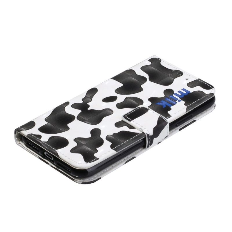 Flip Case voor iPhone 11 Koe Stijl + Schouderriem