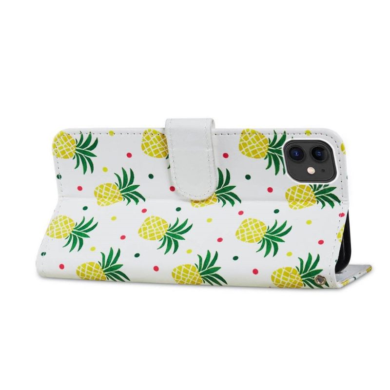 Folio-hoesje voor iPhone 11 Ananas