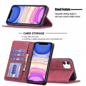 Folio-hoesje voor iPhone 11 Anti-fall Binfen Color Flip Faux Leather