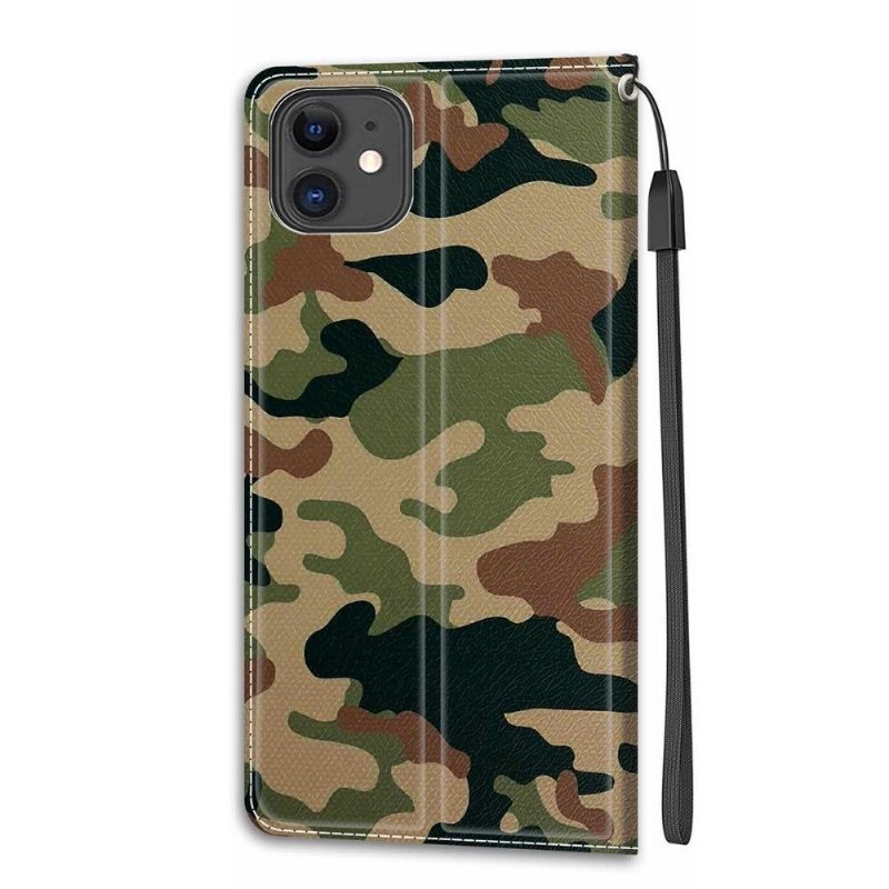 Folio-hoesje voor iPhone 11 Camouflage