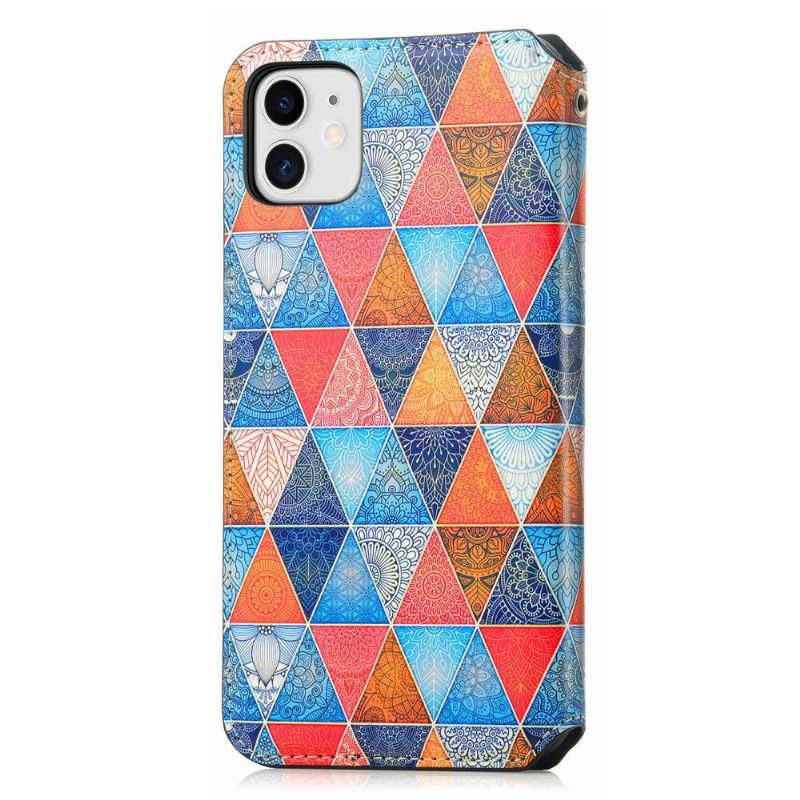 Folio-hoesje voor iPhone 11 Geometrische Mandala