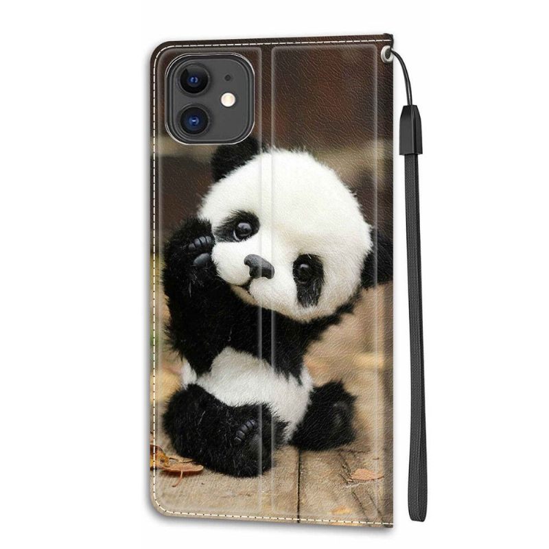 Folio-hoesje voor iPhone 11 Kleine Panda