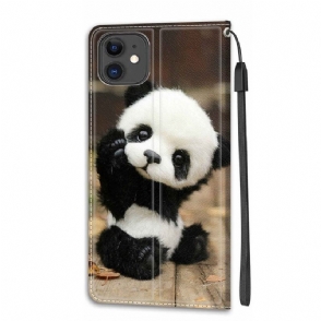 Folio-hoesje voor iPhone 11 Kleine Panda