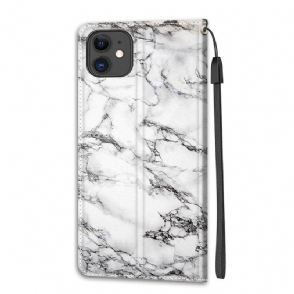 Folio-hoesje voor iPhone 11 Marmer