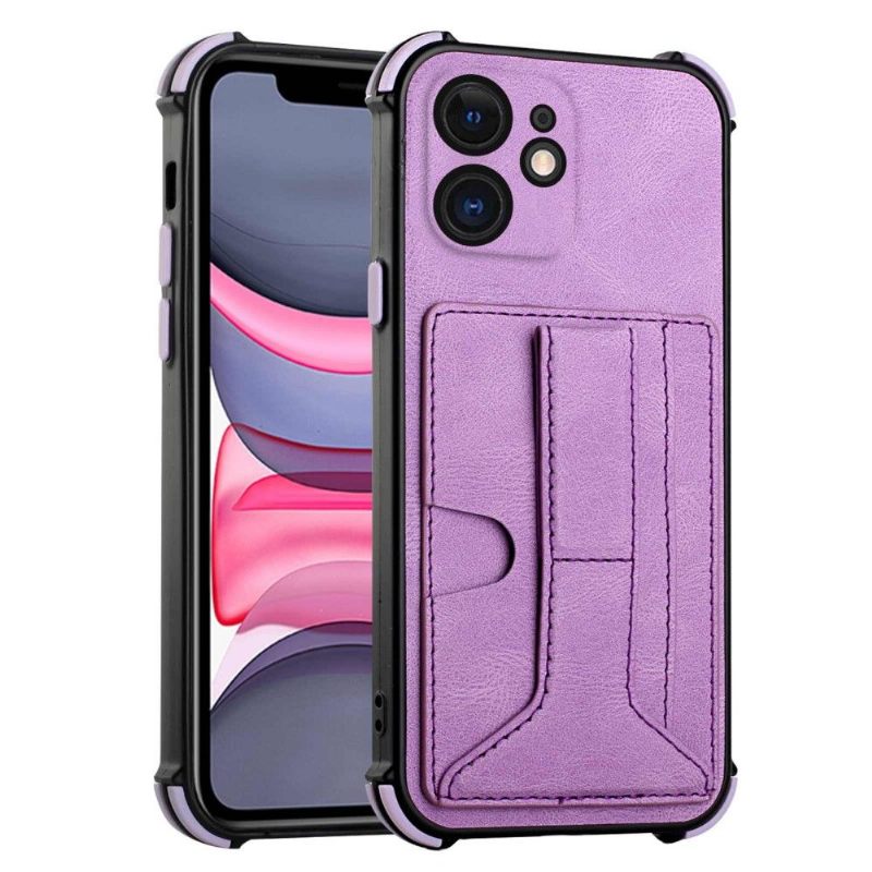 Hoesje voor iPhone 11 Anti-fall Coline Kaarthouder