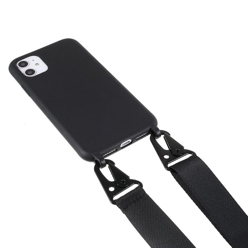 Hoesje voor iPhone 11 Bescherming Hoesje Bescherming Met Lanyard