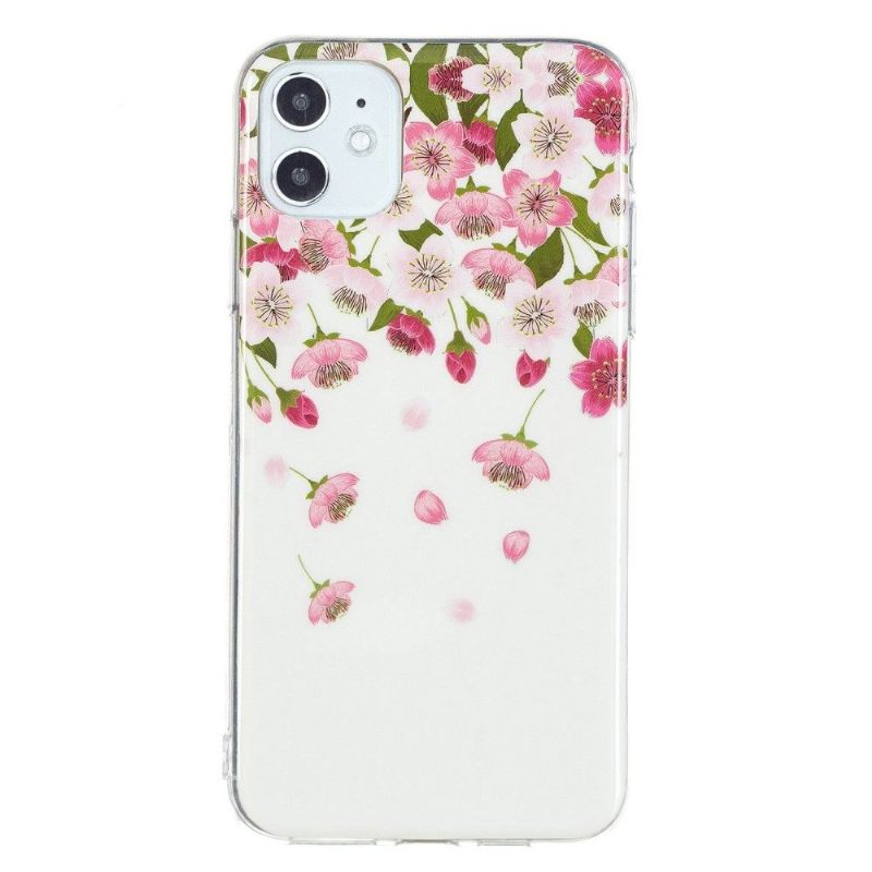 Hoesje voor iPhone 11 Fluorescerende Bloemen