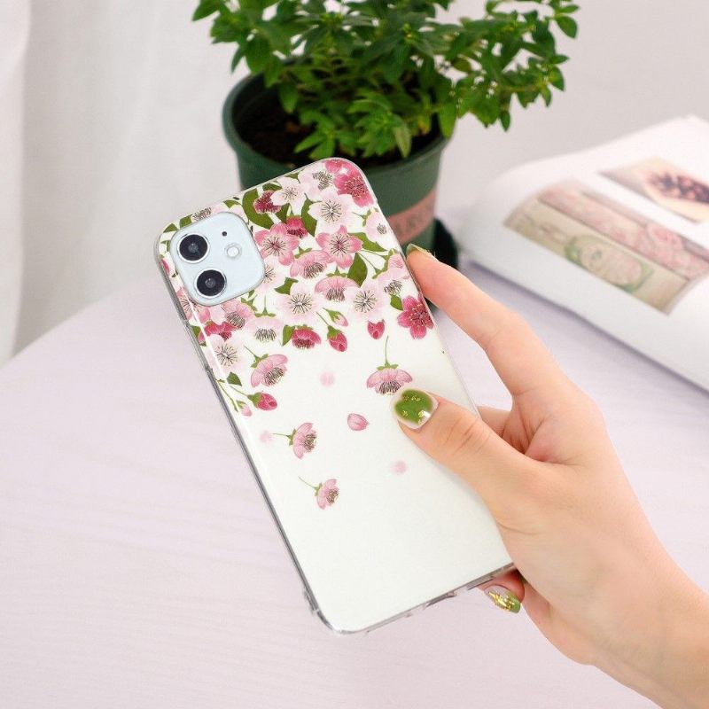 Hoesje voor iPhone 11 Fluorescerende Bloemen