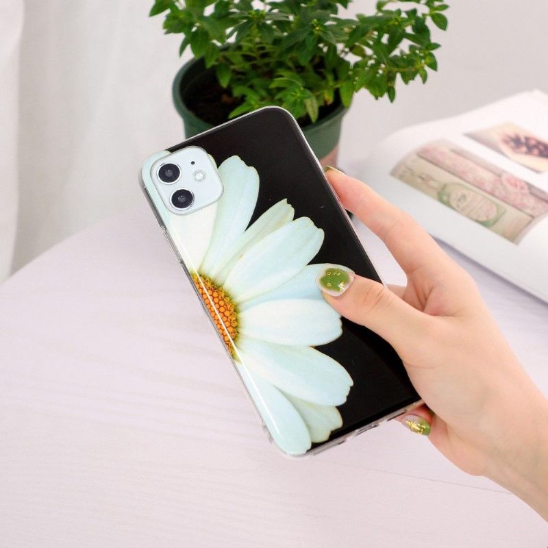 Hoesje voor iPhone 11 Fluorescerende Daisy