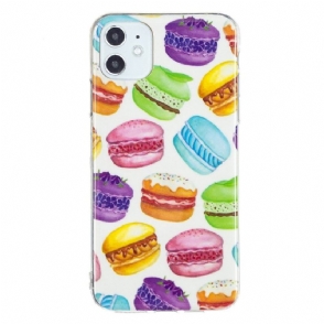 Hoesje voor iPhone 11 Fluorescerende Macarons