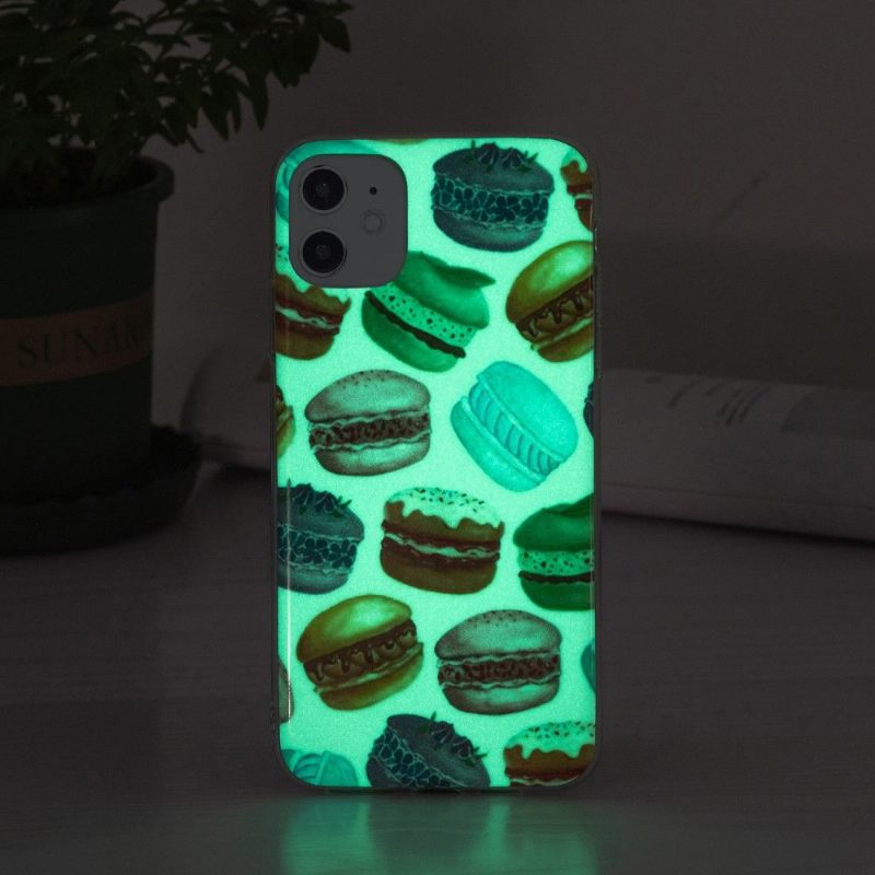 Hoesje voor iPhone 11 Fluorescerende Macarons