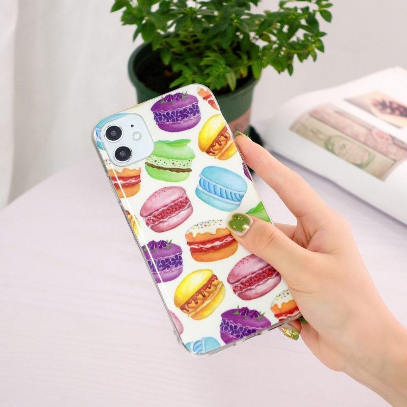 Hoesje voor iPhone 11 Fluorescerende Macarons