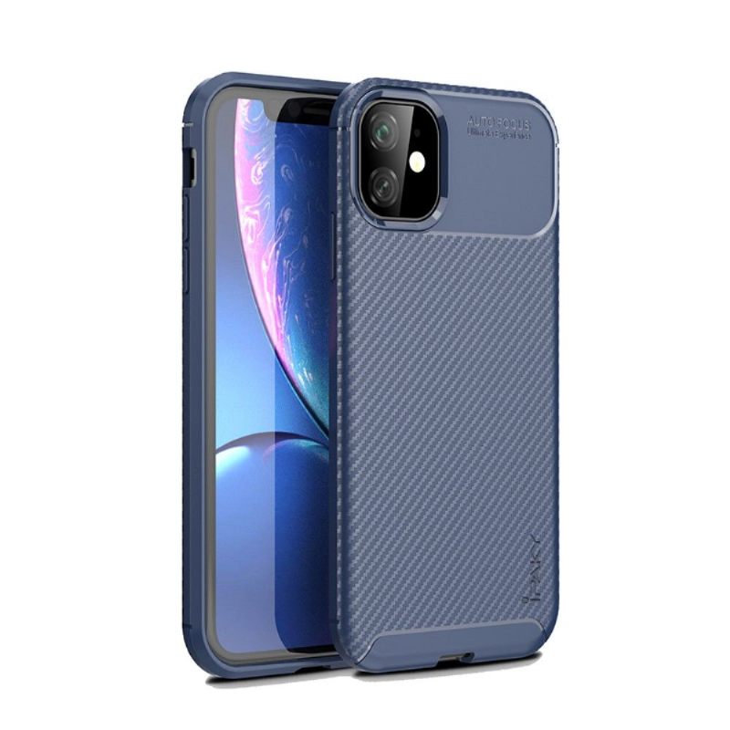 Hoesje voor iPhone 11 Ipaky-koolstofvezelcoating