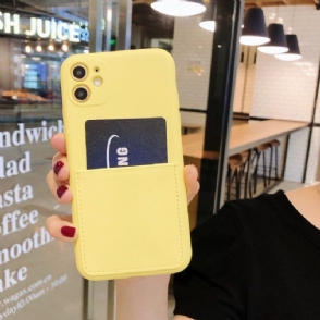 Hoesje voor iPhone 11 Mia Siliconen Kaarthouder