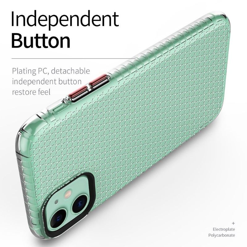 Hoesje voor iPhone 11 Siliconen Honingraat