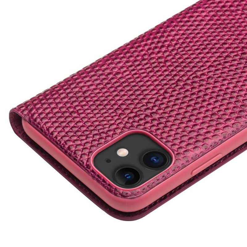 Leren Hoesje voor iPhone 11 Echt Leer Met Krokodilleneffect - Roze