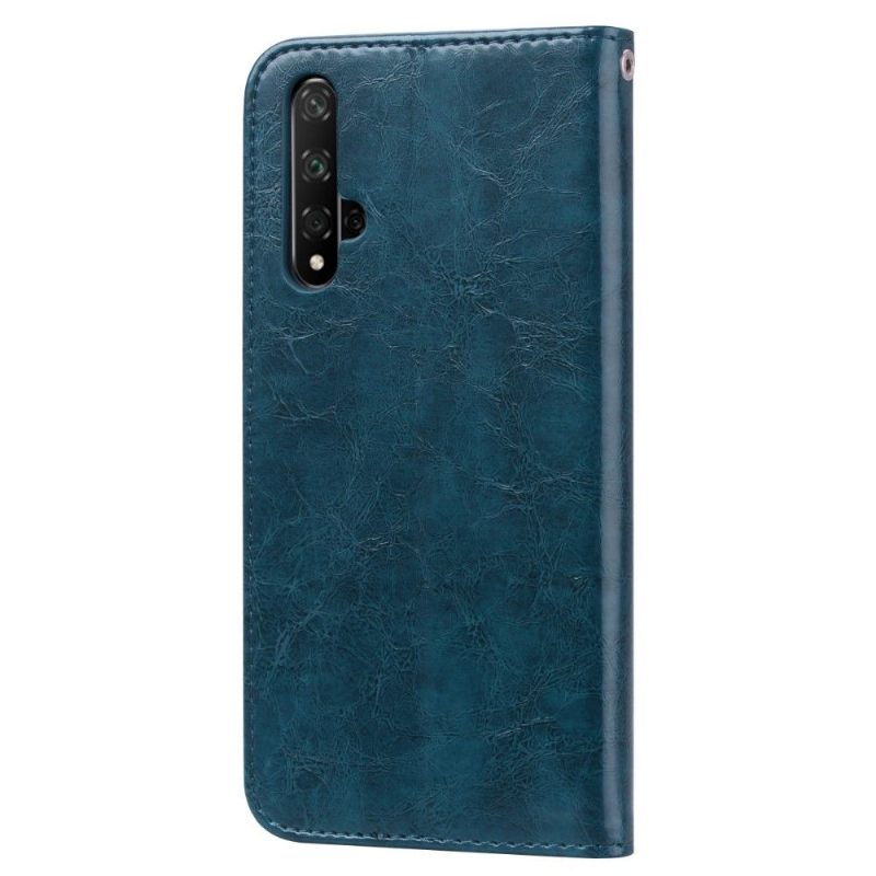 Case voor Honor 20 Luxe Vintage Leereffect