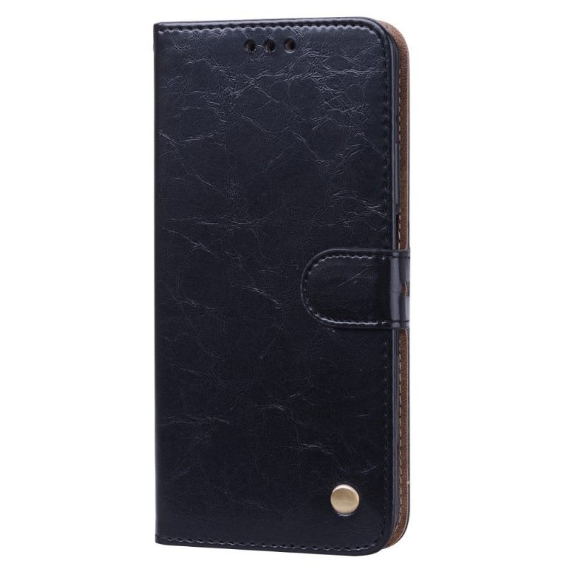 Case voor Honor 20 Luxe Vintage Leereffect