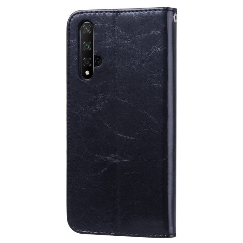 Case voor Honor 20 Luxe Vintage Leereffect