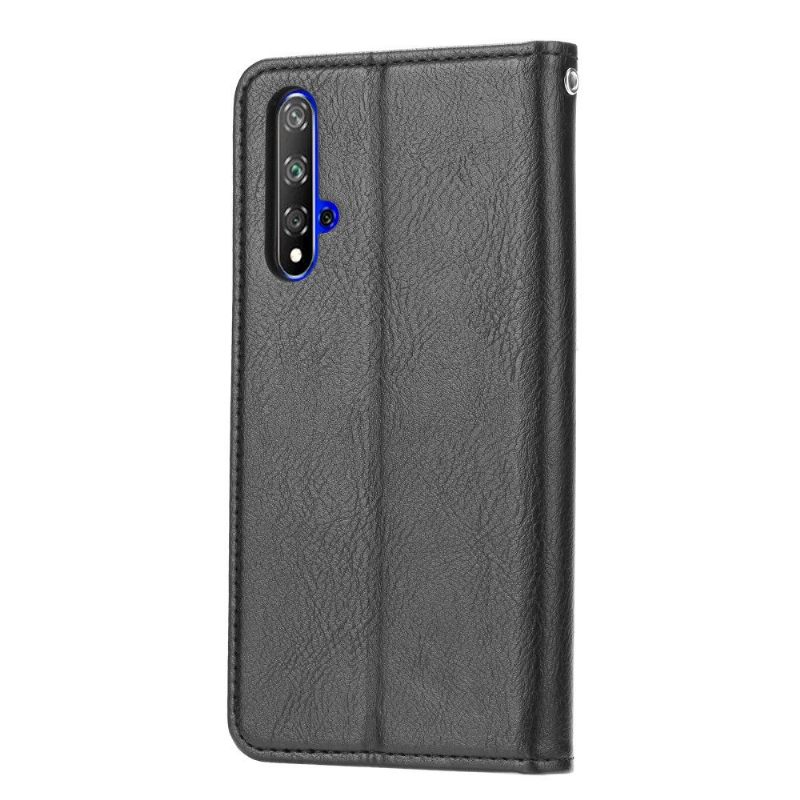 Folio-hoesje voor Honor 20 Leren Effect Stand Case