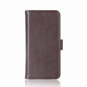 Folio-hoesje voor Honor 20 Premium Leder - Bruin