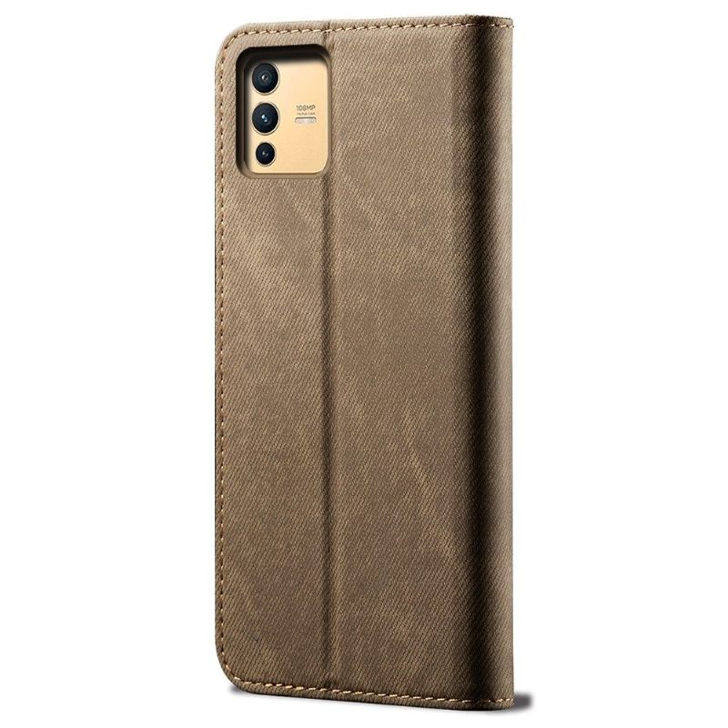 Leren Hoesje voor Vivo V23 5G De Giulia Style Jeans