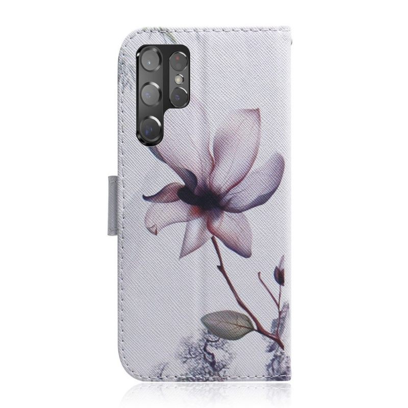 Cover voor Samsung Galaxy S22 Ultra 5G Wilde Bloem