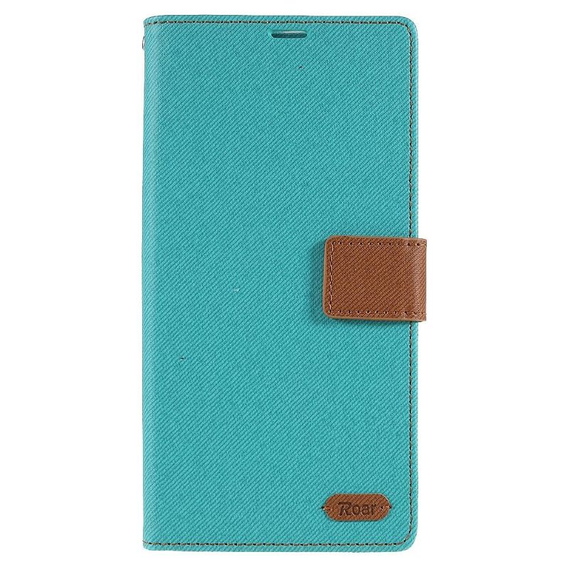 Flip Case voor Samsung Galaxy S22 Ultra 5G Canvas In Brullende Stijl