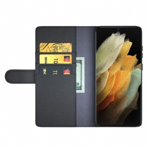 Folio-hoesje voor Samsung Galaxy S22 Ultra 5G Premium Leer