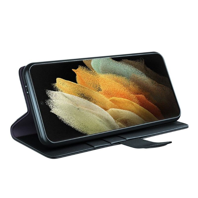 Folio-hoesje voor Samsung Galaxy S22 Ultra 5G Premium Leer