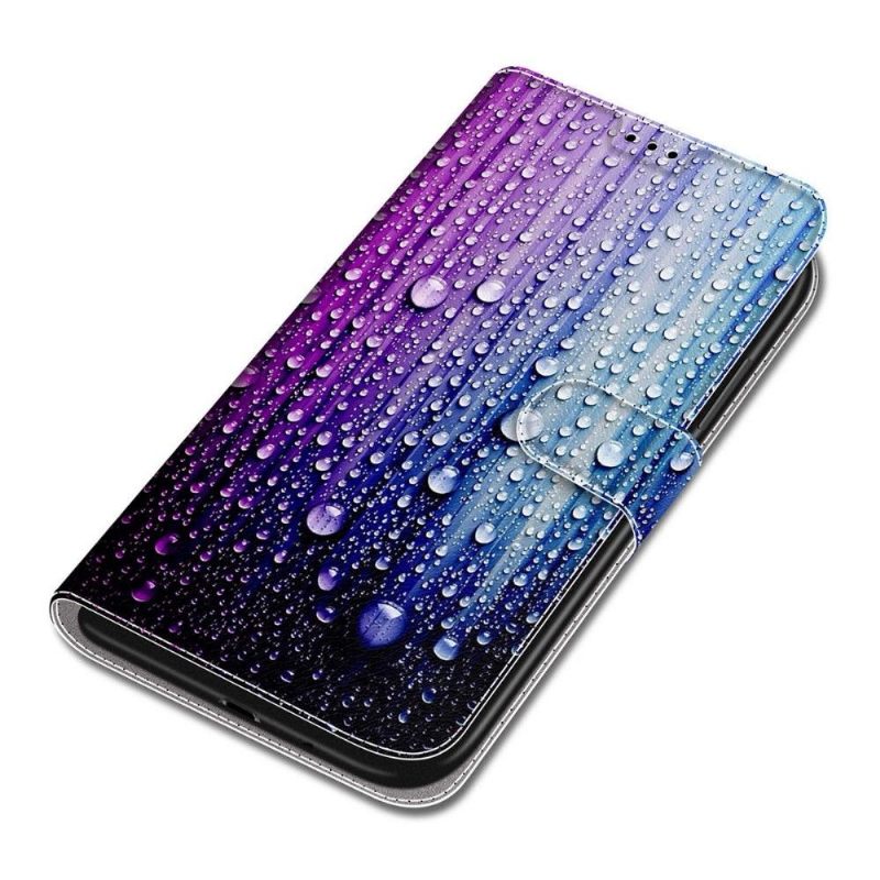 Folio-hoesje voor Samsung Galaxy S22 Ultra 5G Waterdruppels