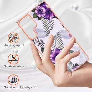 Hoesje voor Samsung Galaxy S22 Ultra 5G Exotische Bloemen