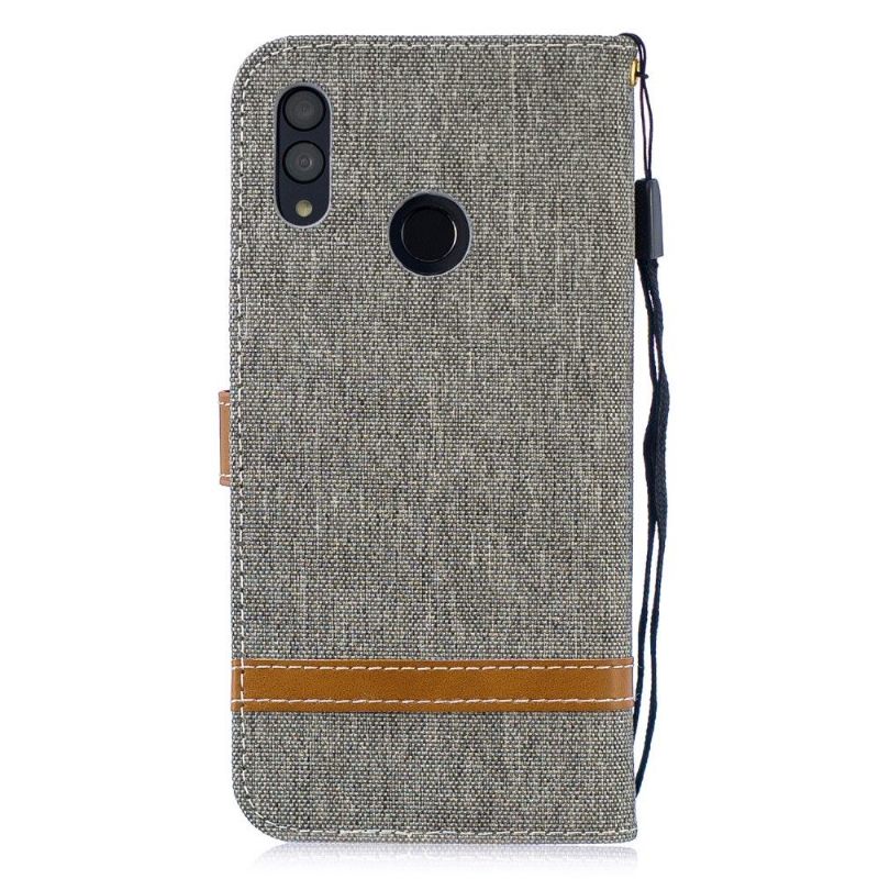 Cover voor Honor 10 Lite Stoffen Bekleding Met Riem