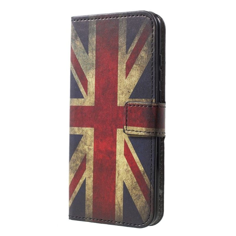 Cover voor Honor 10 Lite Vintage Engelse Vlag