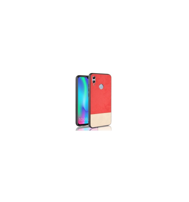 Hoesje voor Honor 10 Lite Tweekleurige Lederen Stijl