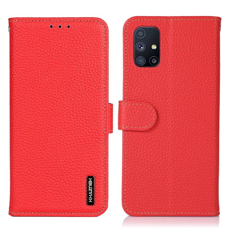 Folio-hoesje voor Samsung Galaxy M51 Anti-fall Khazneh Leder