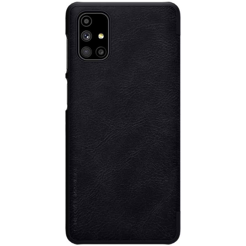 Folio-hoesje voor Samsung Galaxy M51 Qin-serie Leereffect