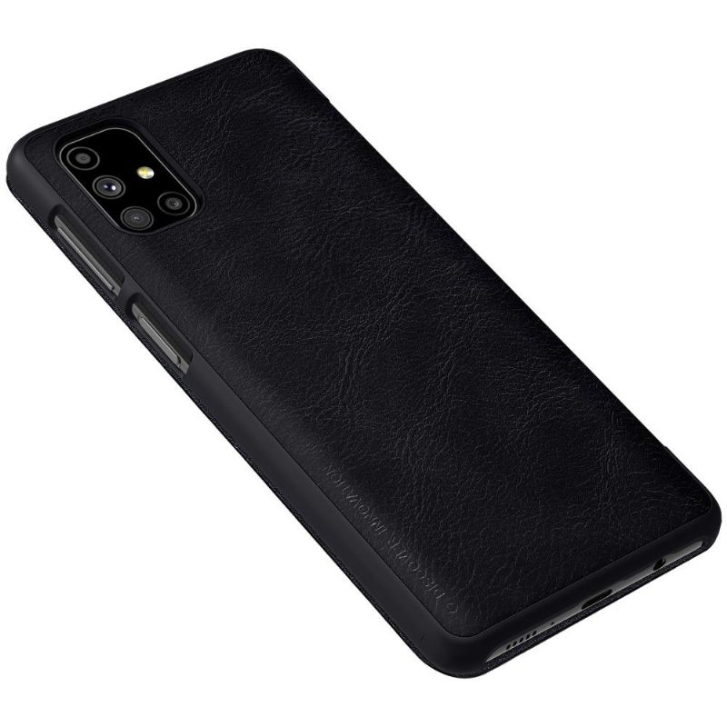 Folio-hoesje voor Samsung Galaxy M51 Qin-serie Leereffect