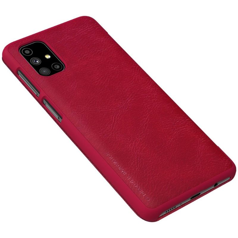 Folio-hoesje voor Samsung Galaxy M51 Qin-serie Leereffect