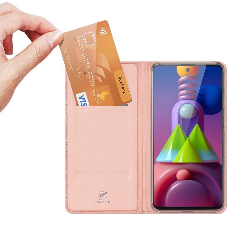 Folio-hoesje voor Samsung Galaxy M51 Zakelijk Satijneffect