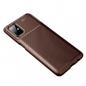 Hoesje voor Samsung Galaxy M51 Koolstofvezeleffect
