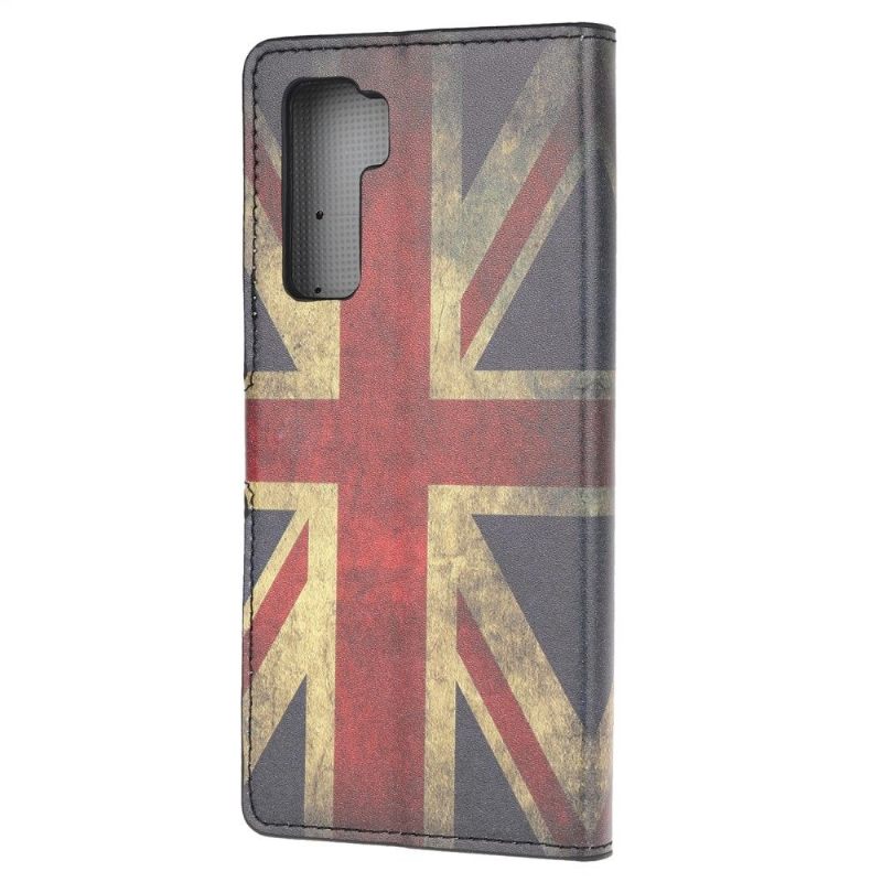 Folio-hoesje voor Huawei P40 Lite 5G Anti-fall Vintage Engelse Vlag