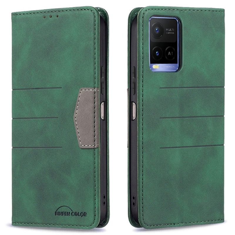 Folio-hoesje voor Vivo Y21 / Y21s / Y33s Binfen Color Flip Faux Leather