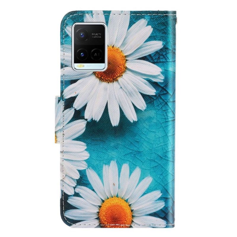 Folio-hoesje voor Vivo Y21 / Y21s / Y33s Daisy