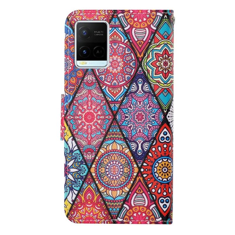 Folio-hoesje voor Vivo Y21 / Y21s / Y33s Mandala Caleidoscoop