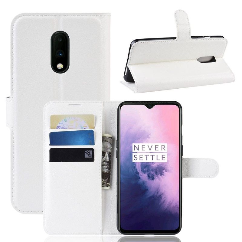 Case voor OnePlus 7 Bescherming Portemonnee Leren Stijl Leren Portemonnee